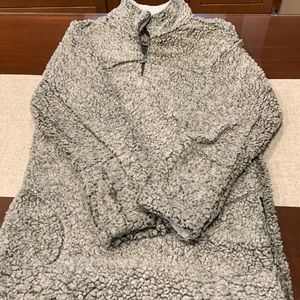 Love+Harmony Grey Sherpa Quarter Zip